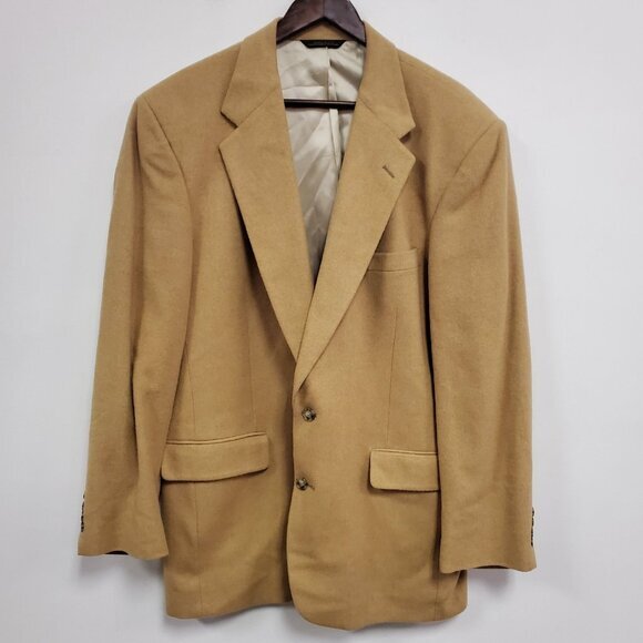 Tom James Mens Single Breasted Wool Blazer Size 46R Business Career Work Office